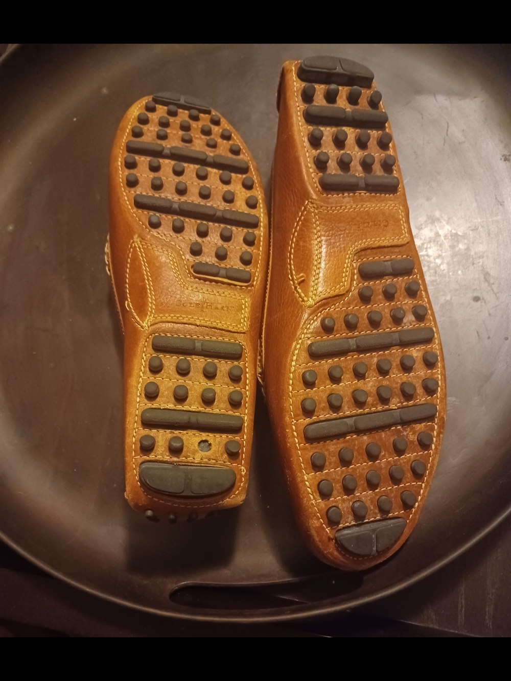 cole haan Men’s Tan Leather Bit Loafers - Picture 6 of 9